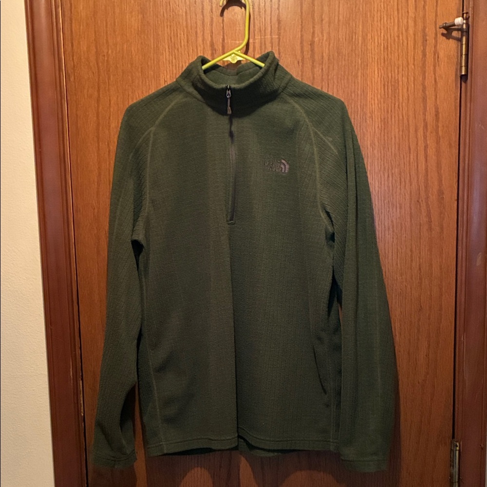 The North Face Olive Green Fleece Pullover
